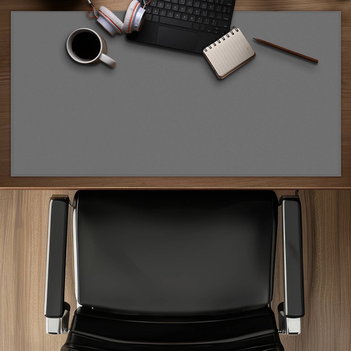 Middle grey - Desk Mat