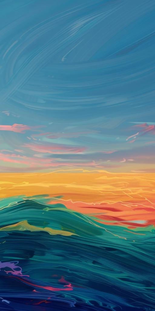 Watercolors - Framed Canvas - Print on demand