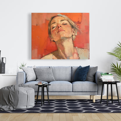 Relief - Pink Canvas Art for Stylish Home Decor Solutions