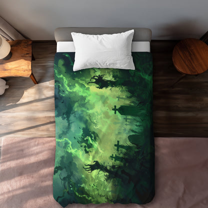 Reaching Hell Black Duvet Cover - Stylish Home Decor Accent