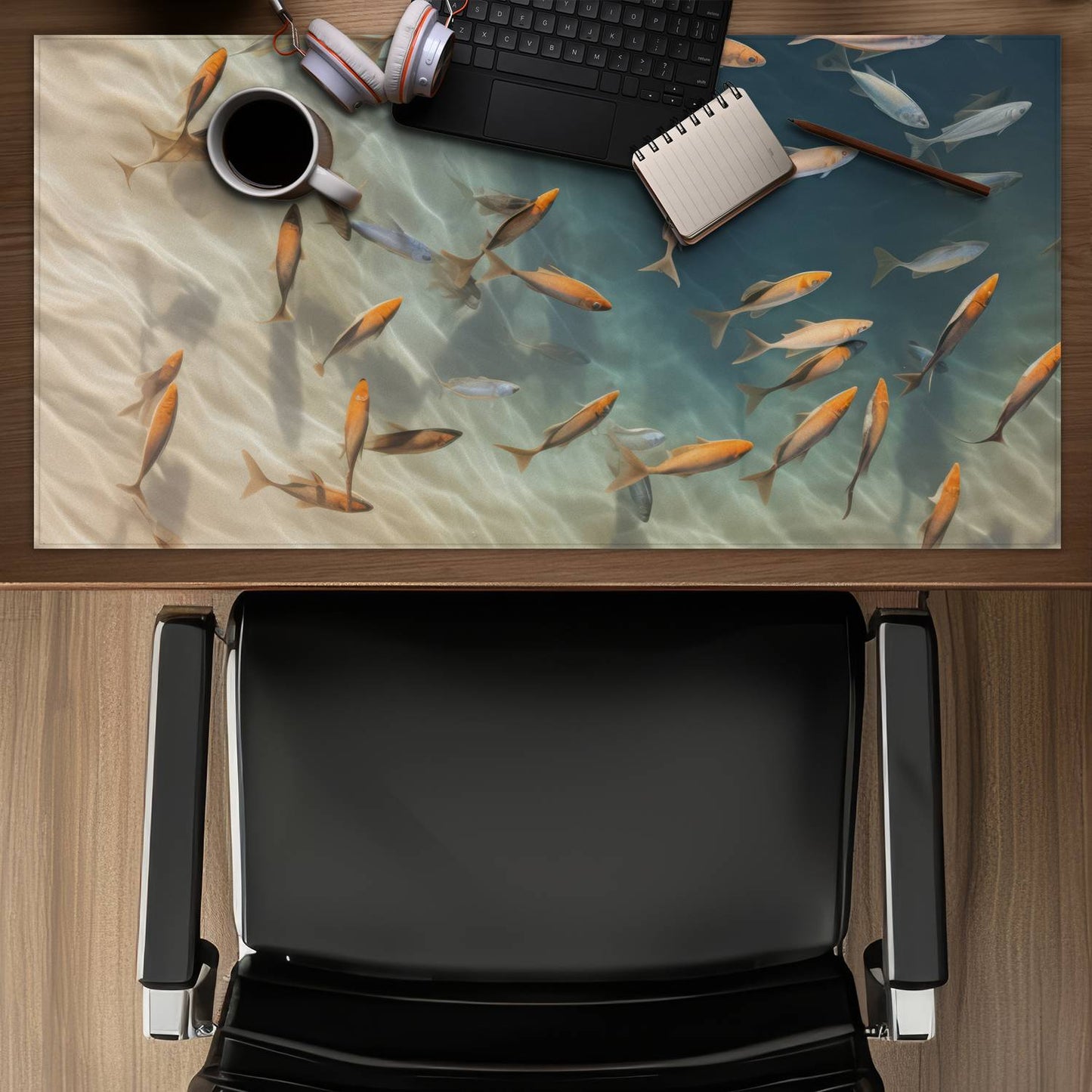 Away from the sand - Desk mat - Print on demand