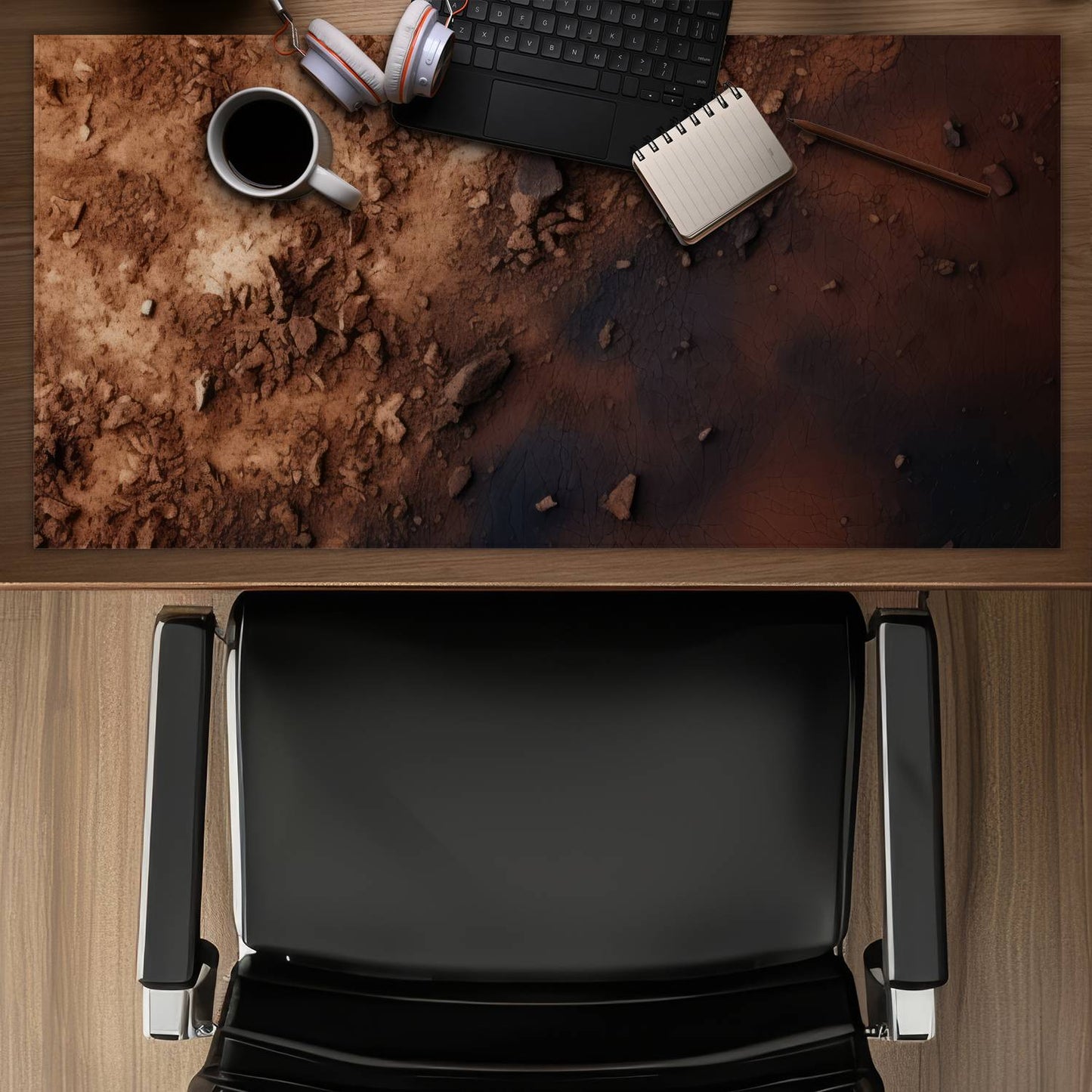 The dark patch - Desk Mat