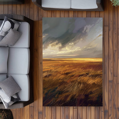 Before the storm - Brown Outdoor Area Rug for Home Decor