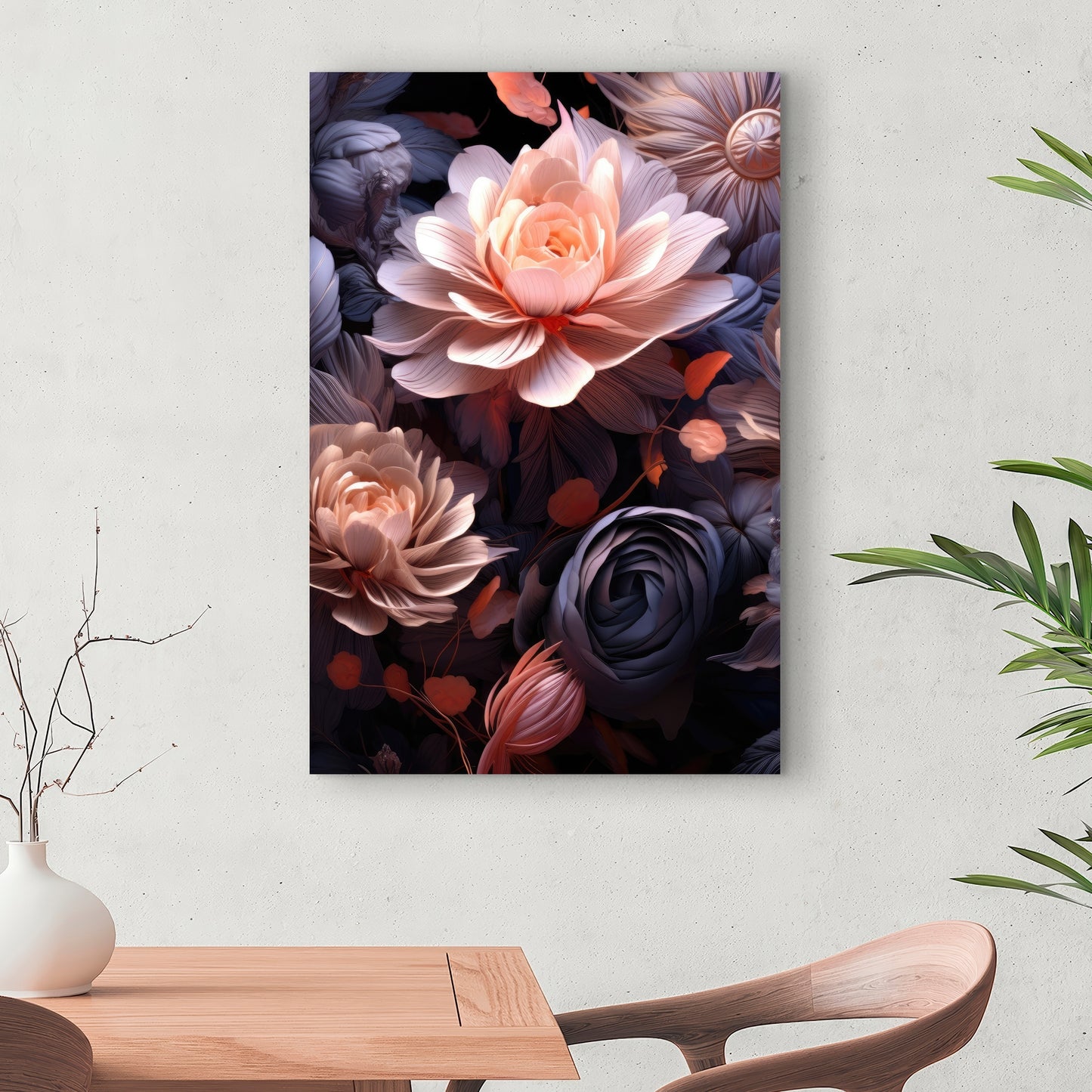 Sublime Light - White Canvas Art for Elegant Home Decor