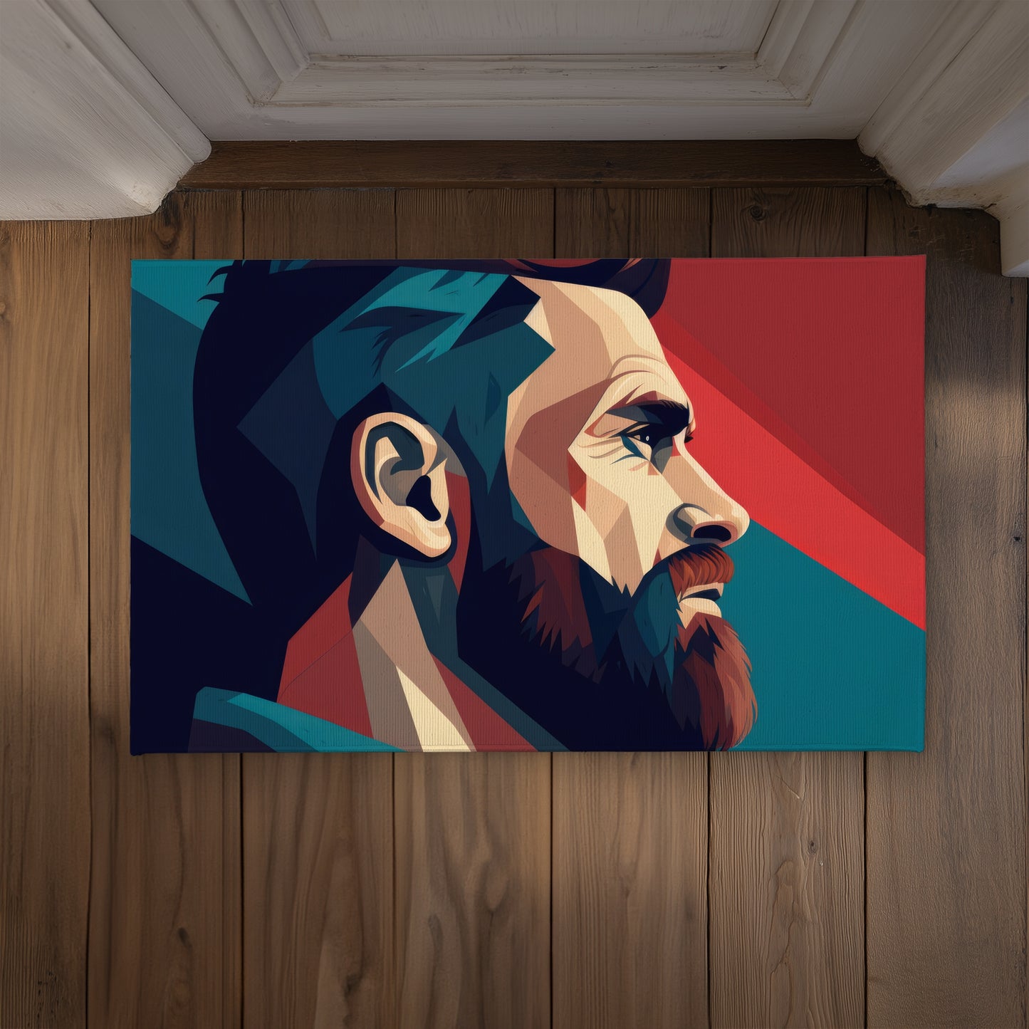 Courageous Turquoise Indoor Outdoor Door Mat | Home Decor