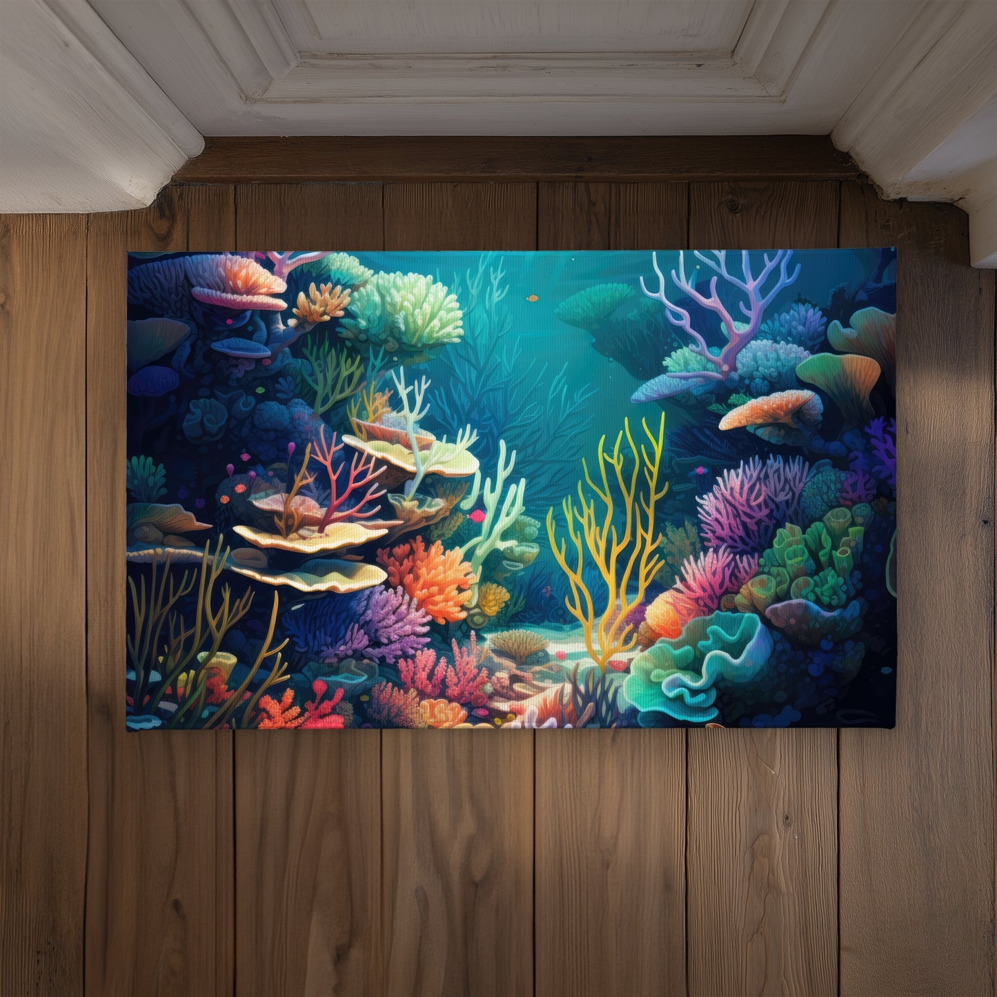Filled with Life Door Mat - Indoor Outdoor Home Decor