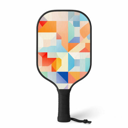 Ensemble de pagaies de pickleball décontracté à cadence géométrique | Équipement sportif