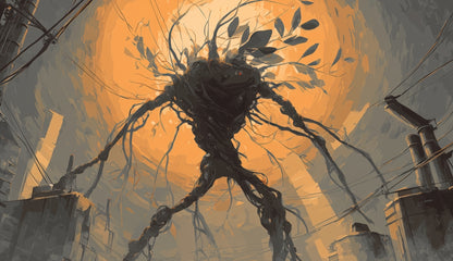 Final Warning Orange Indoor Outdoor Tablecloth | Home Decor