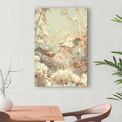 The Nest - Beige Canvas for Elegant Home Decor | Stylish Art