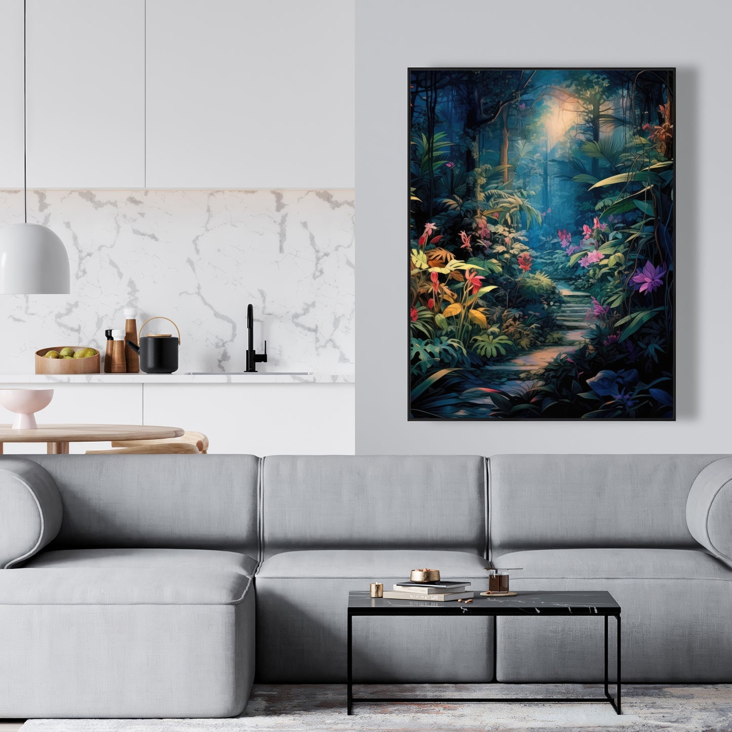 Against all odds - Framed Canvas - Print on demand