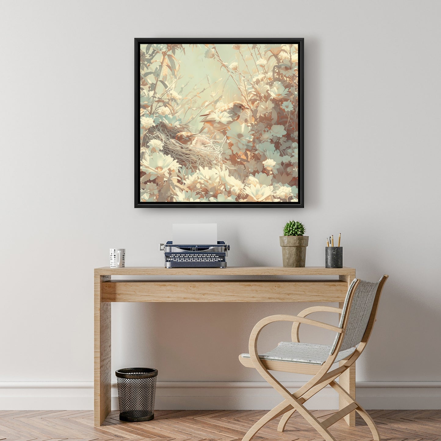 The nest - 24"x24" Framed canvas