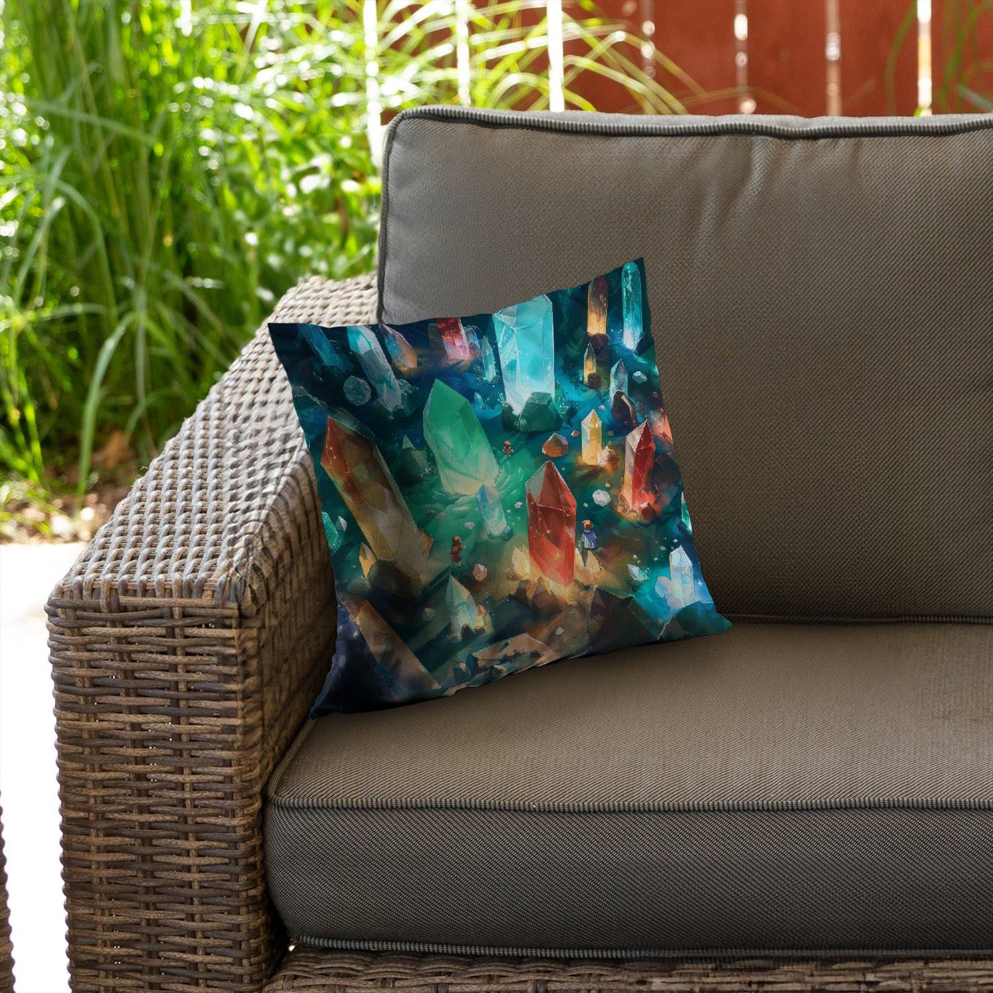 The quest - Throw pillow - Print on demand