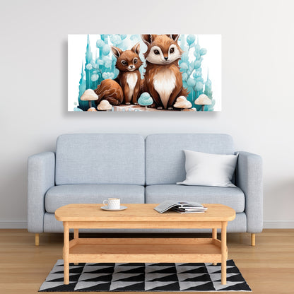 Two pals - 32"x32" Canvas
