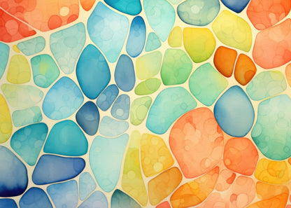 Blobs Orange Indoor Outdoor Door Mat - Stylish Home Decor