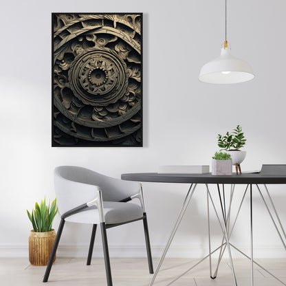 Cycles - 36"x36" Framed canvas