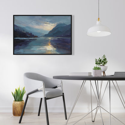 Obscure - Gray Framed Canvas Art for Elegant Home Decor
