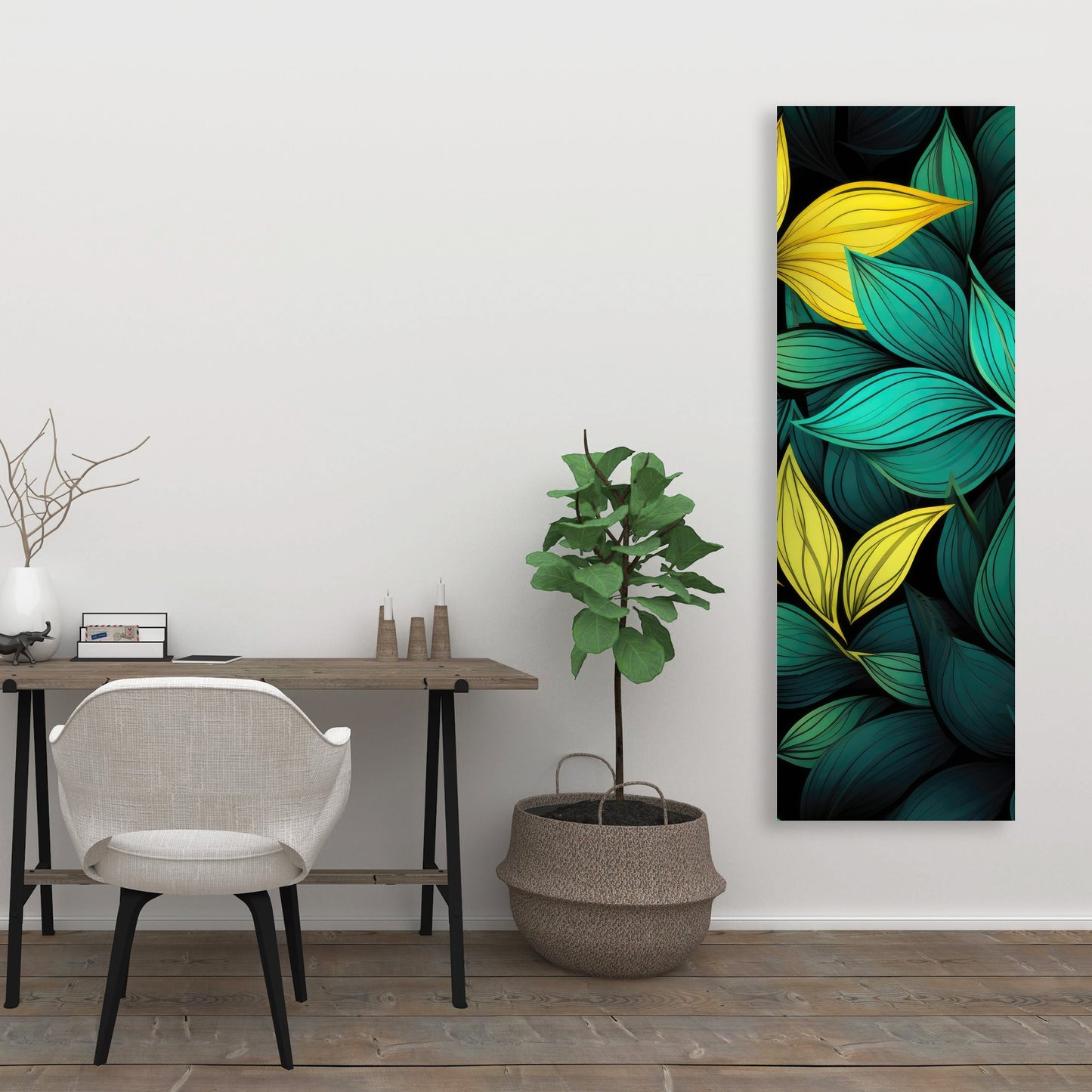 Potent Aroma - Yellow Canvas Art for Home Decor and Style