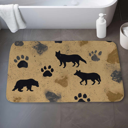 Tapis de bain Wild Tracks Echo | Tapis élégant pour la décoration intérieure
