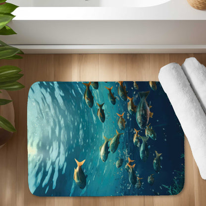 Shallow Swim Bath Mat | Stylish Home Decor, Non-Slip Soft