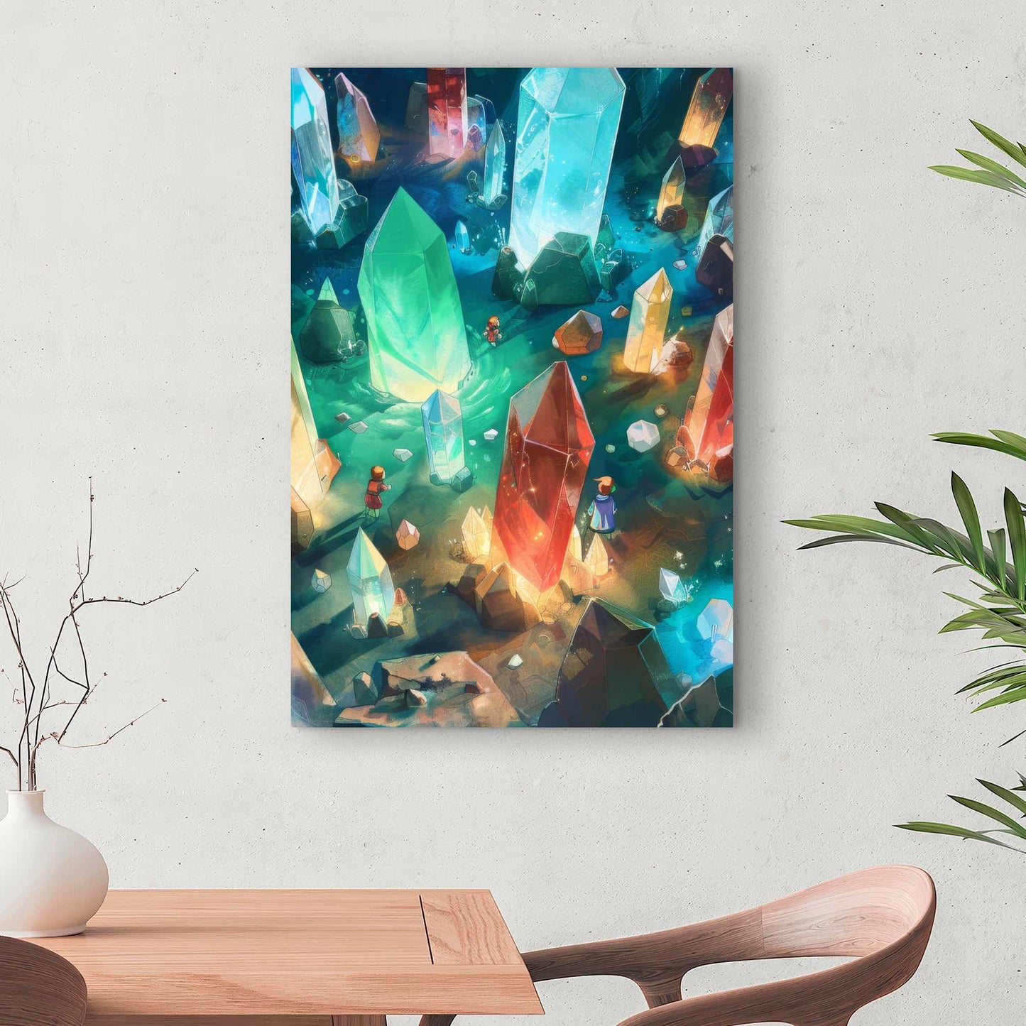 The Quest - Turquoise Canvas Wall Art for Home Decor