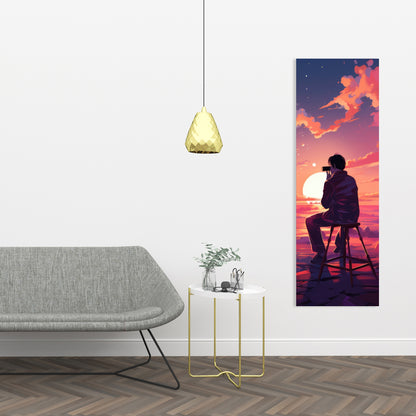 The Observer - Pink Canvas Art for Home Decor | Stylish Accent
