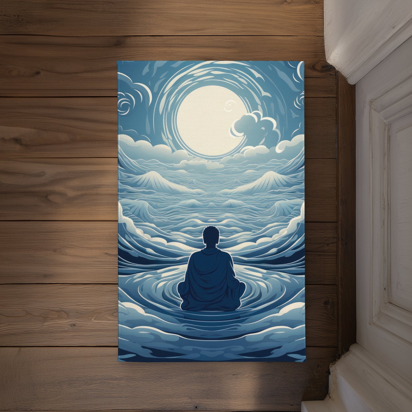 Infinite Wisdom White Indoor Outdoor Door Mat - Home Decor