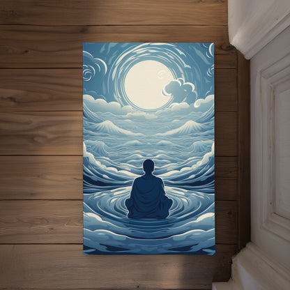 Infinite Wisdom White Indoor Outdoor Door Mat - Home Decor