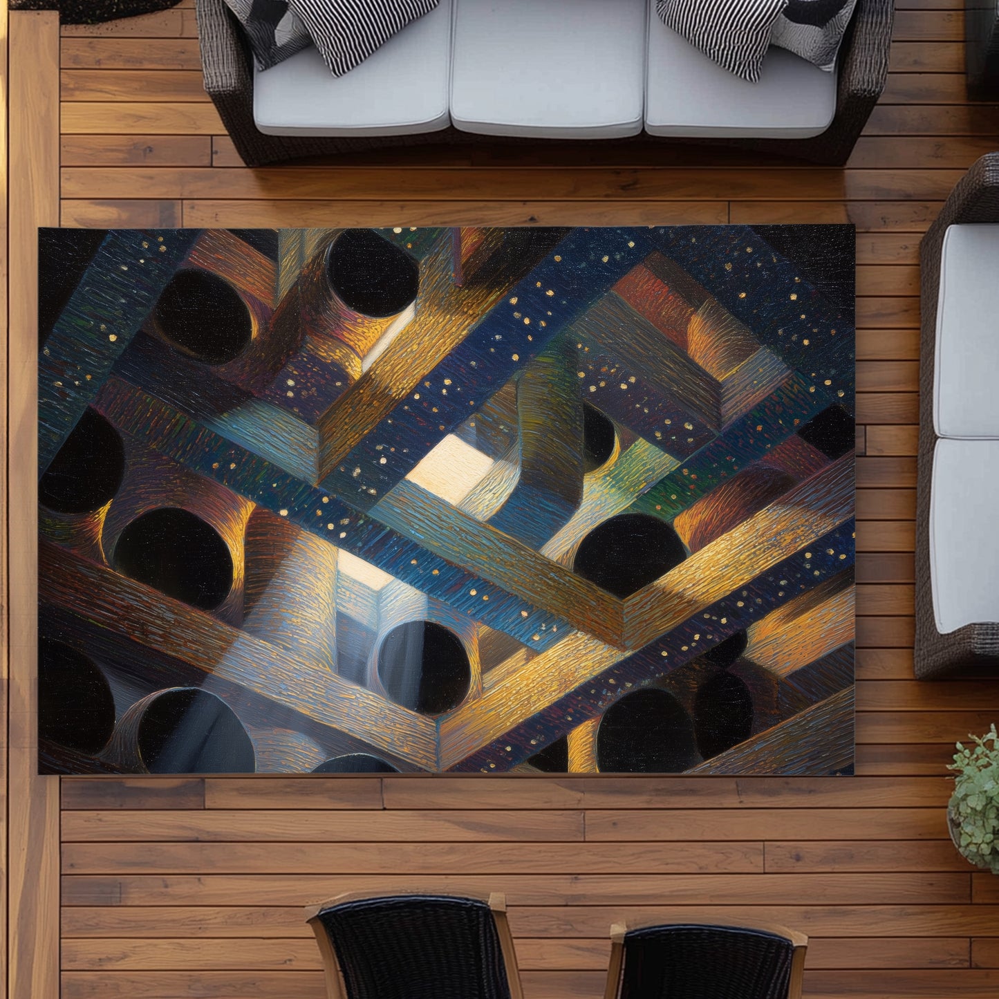 Pipe Dream Outdoor Area Rug - Stylish Home Decor Solution