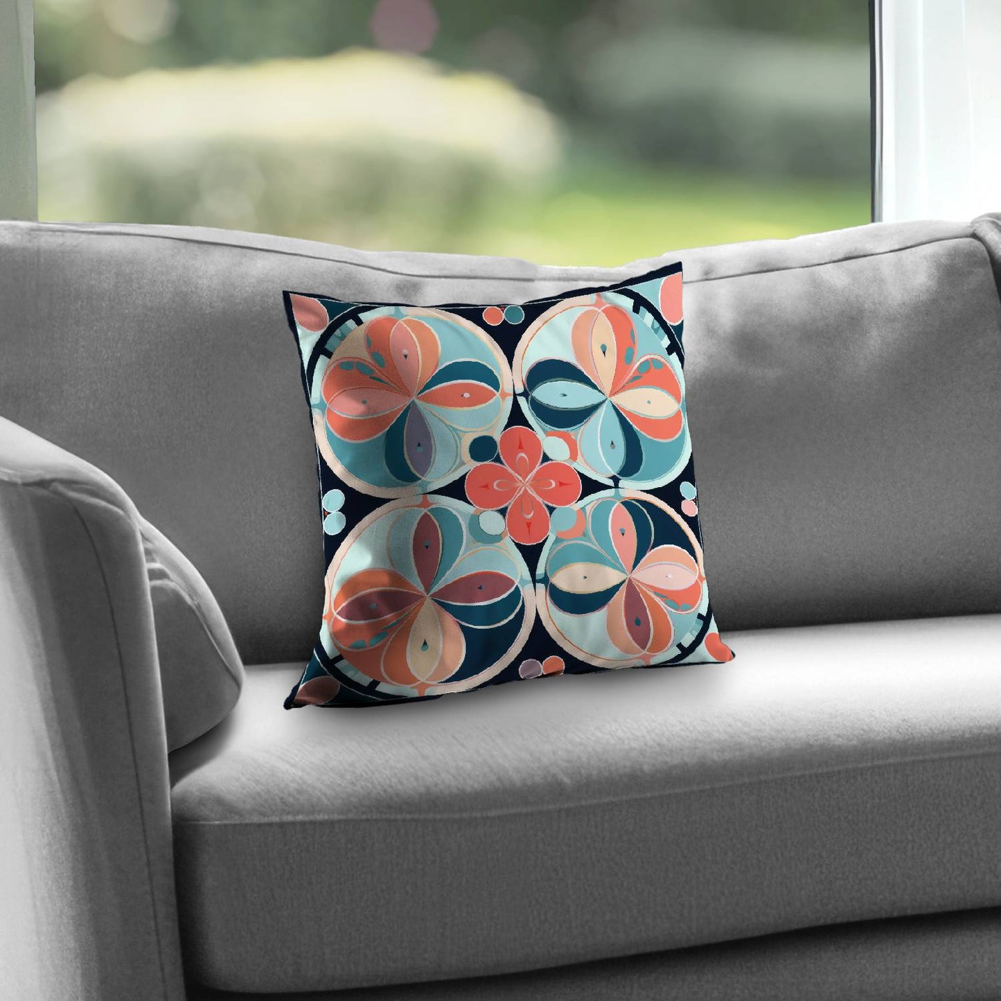 Pastel mandala - Throw Pillow