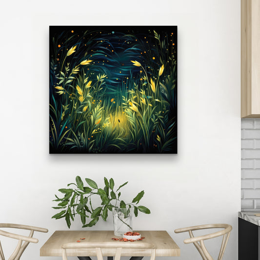 Lit plains - 32"x32" Canvas