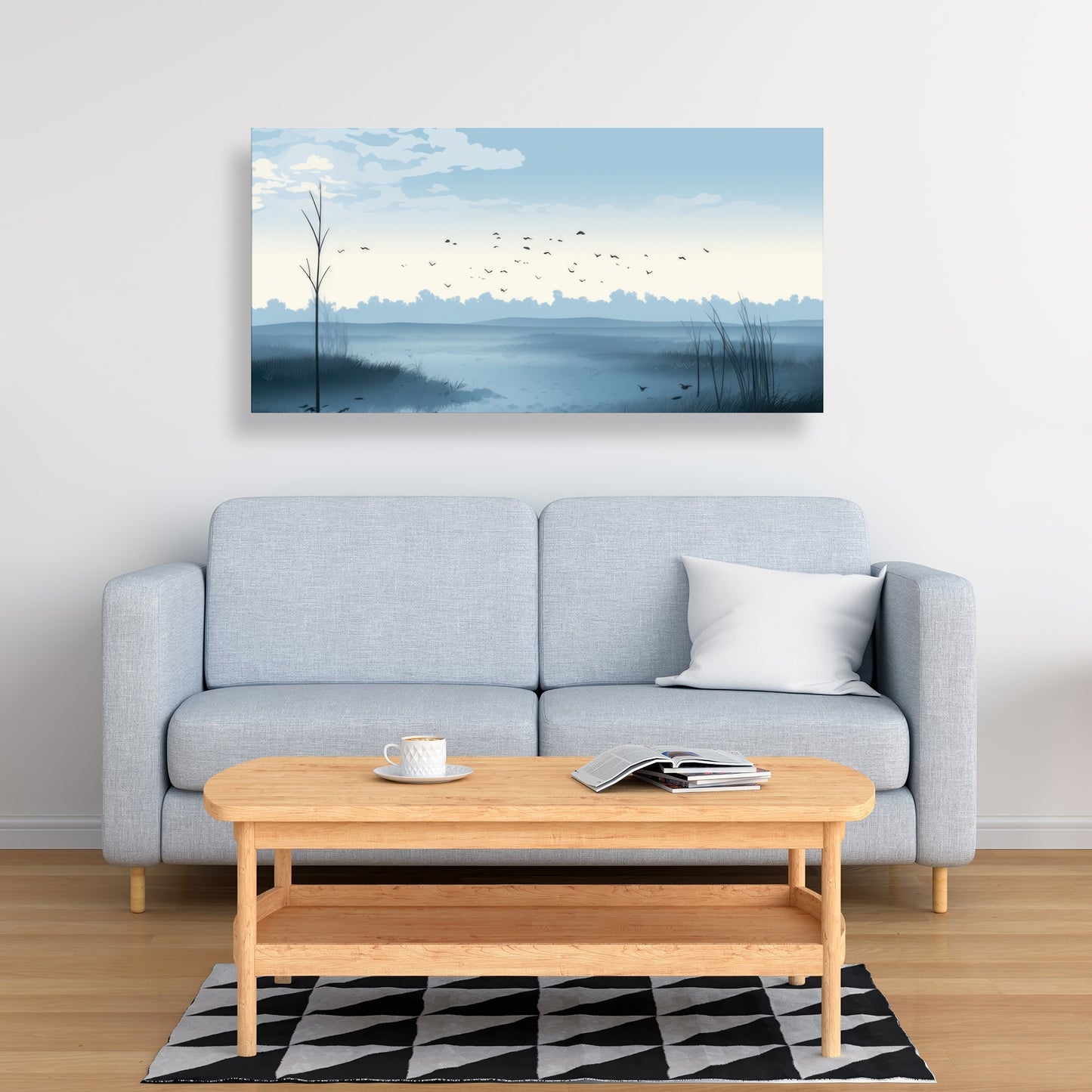 Evening marsh - 32"x32" Canvas