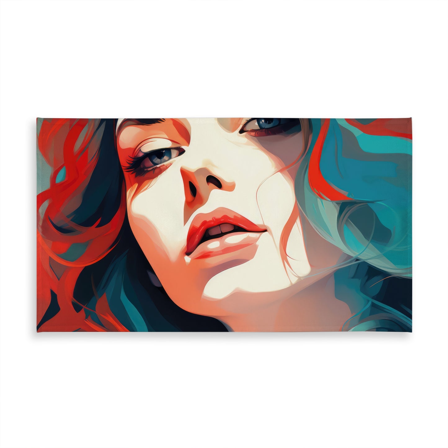 Dangerous Lips Tablecloth | White Indoor Outdoor Home Decor