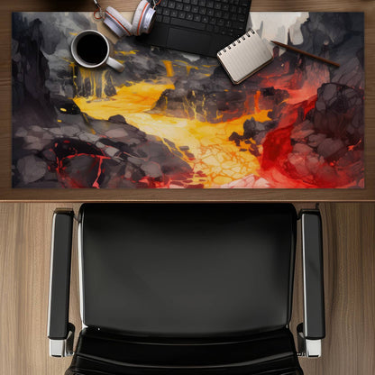Hot and flowing - Desk Mat