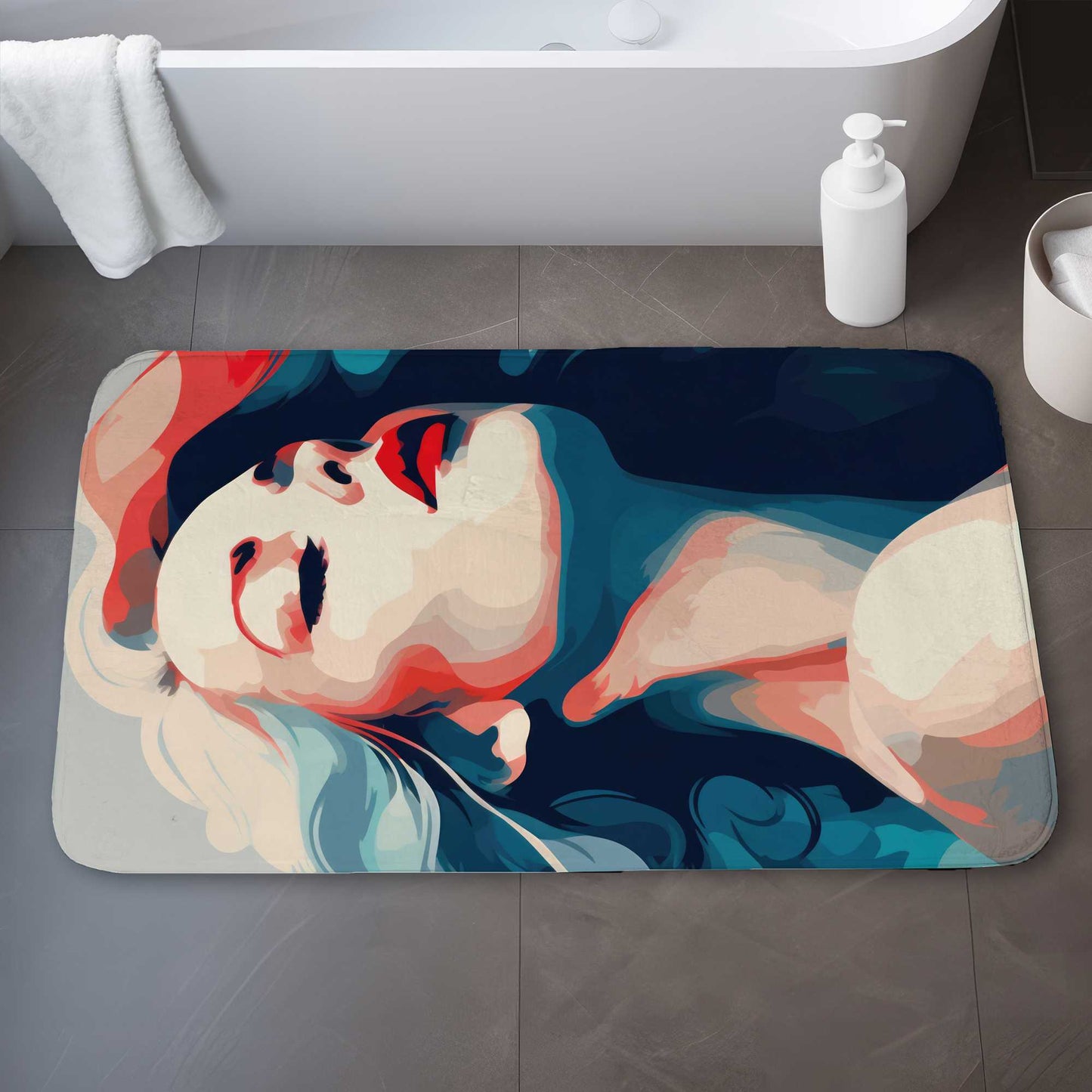 Beauty at its purest - Beige Bath Mat for Home Decor