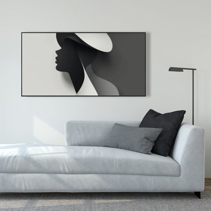 Duality - 36"x36" Framed canvas