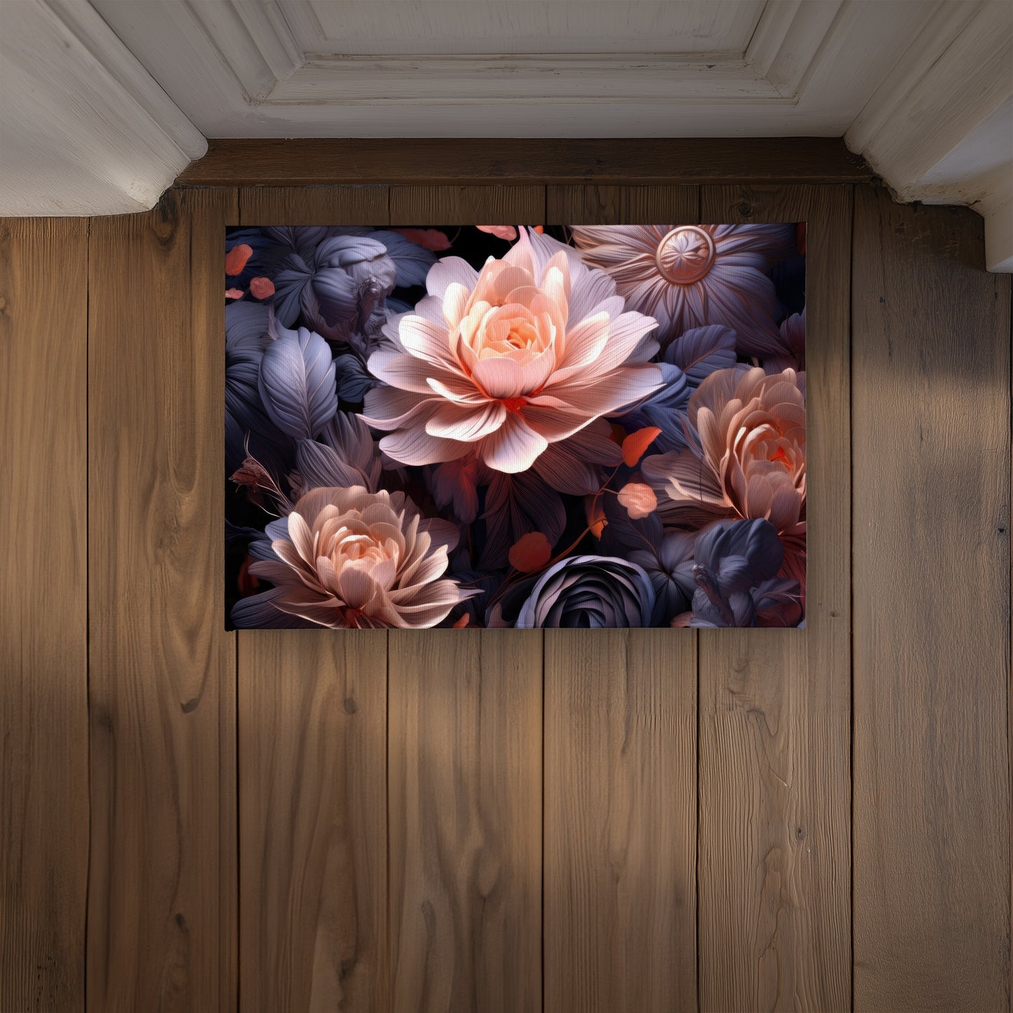 Sublime Light White Indoor Outdoor Door Mat for Home Decor