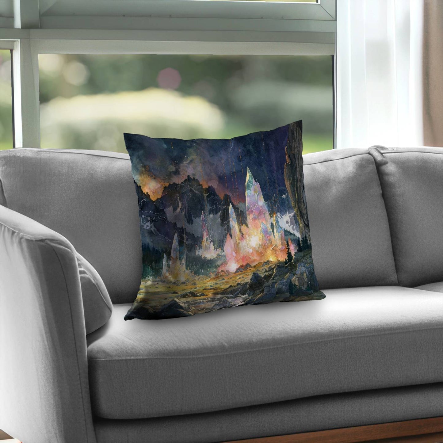 Growing strong - Throw pillow - Print on demand