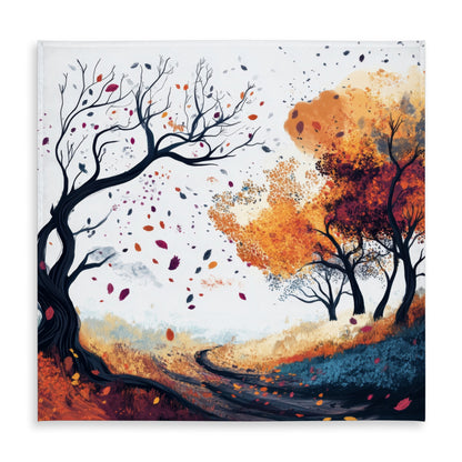 Cool Weather White Indoor Outdoor Tablecloth for Home Decor