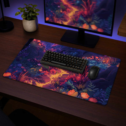 Burning Flowers Desk Mat | Stylish Home Decor Accessory