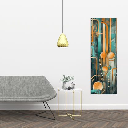 Astrological Machinery - Gold Canvas Home Decor for Elegance