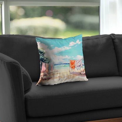 Sunny Side Poly Twill Throw Pillow | Home Decor Accent
