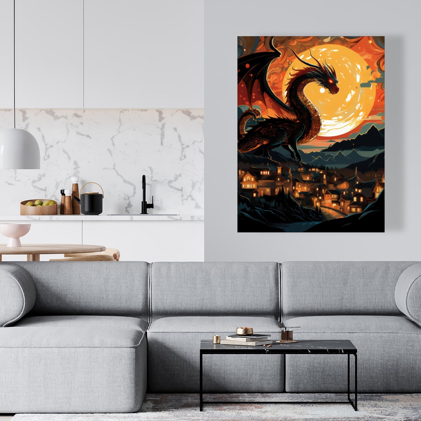 Imminent destruction - 32"x32" Canvas