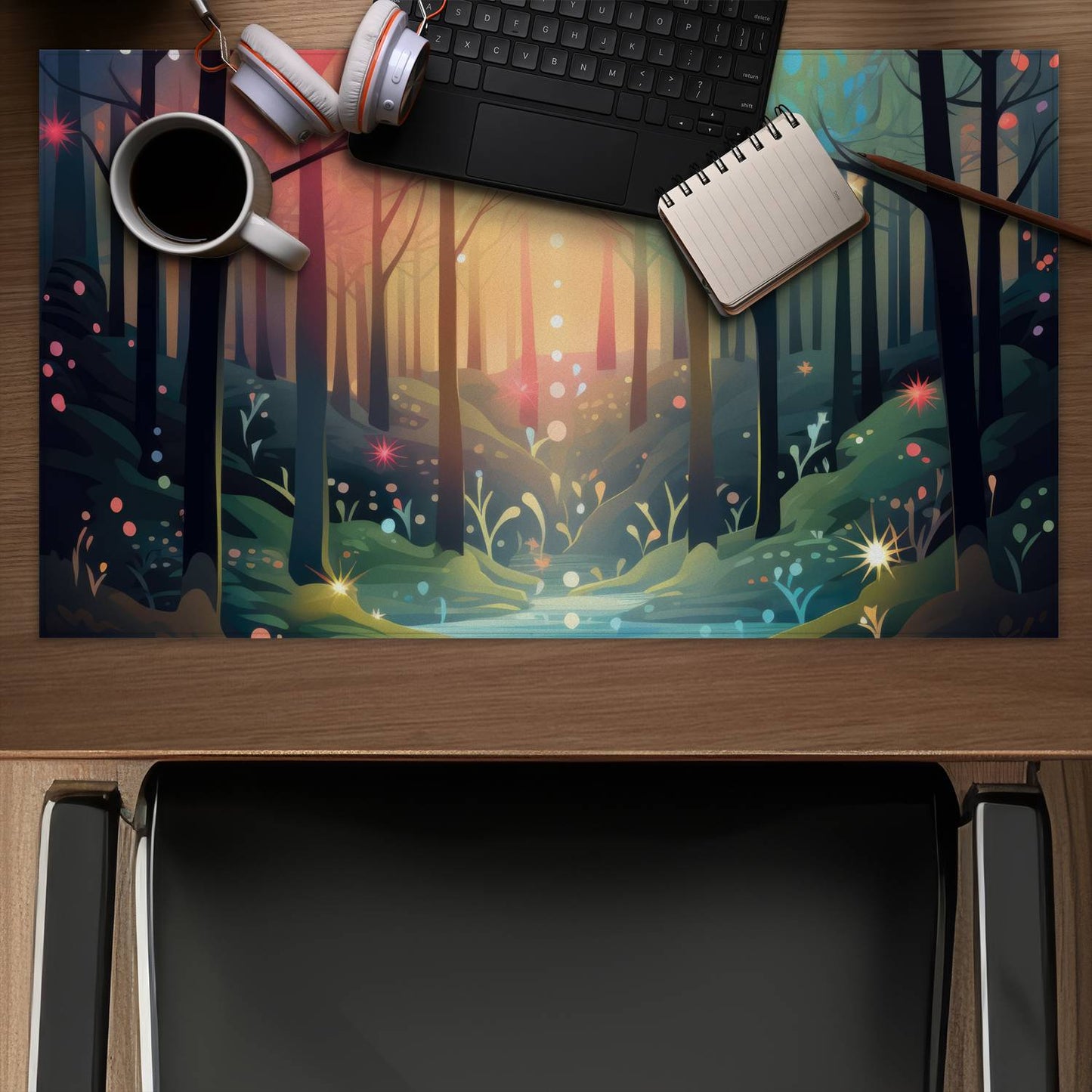 Magical forest - Desk mat - Print on demand