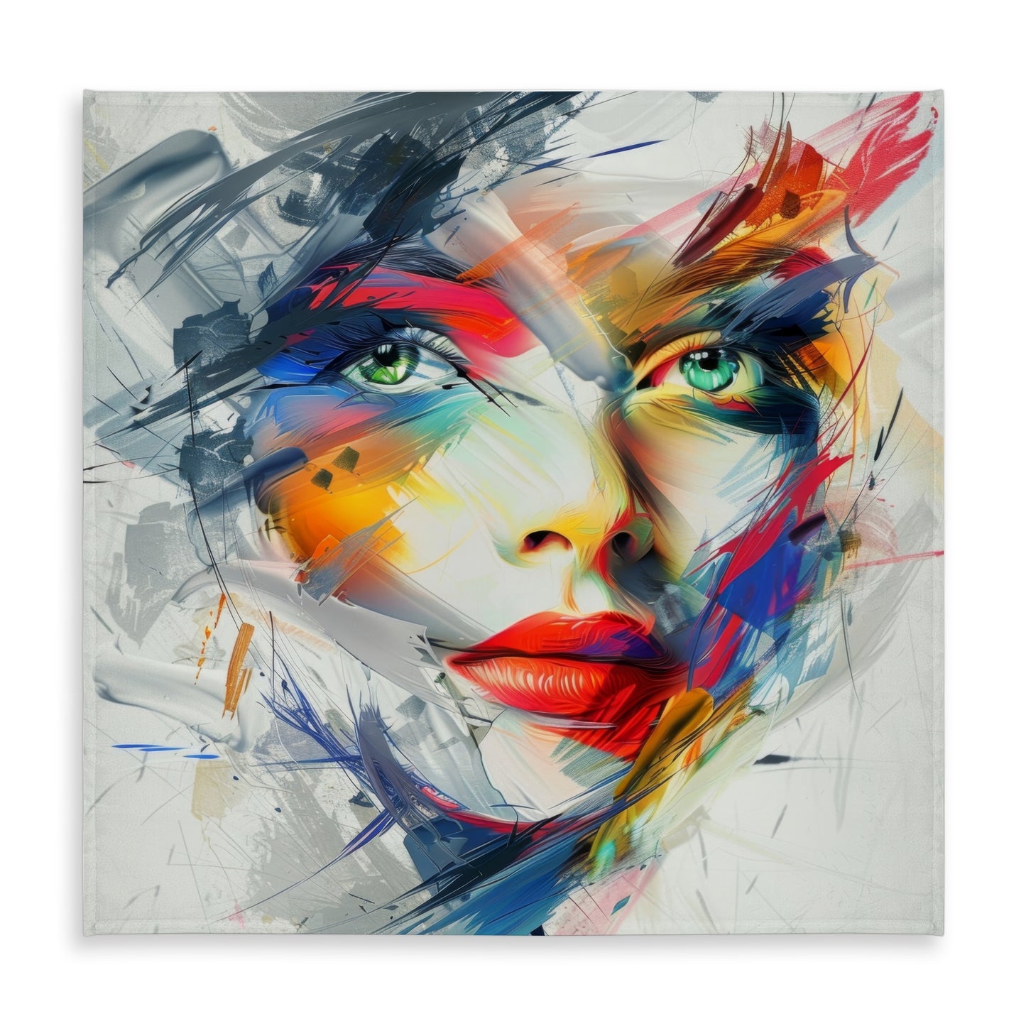 Abstract Look Blue Indoor Outdoor Tablecloth for Home Decor