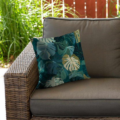Tropical Leaf Veil Throw Pillow - Stylish Home Decor Accent