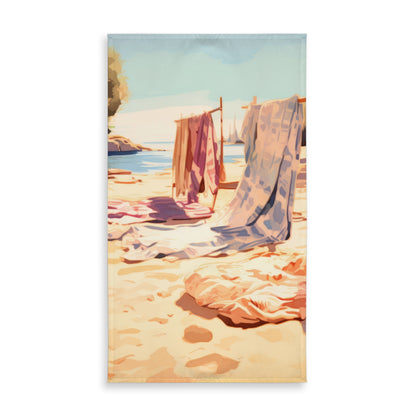 Warm Sands Beige Indoor Outdoor Tablecloth for Home Decor