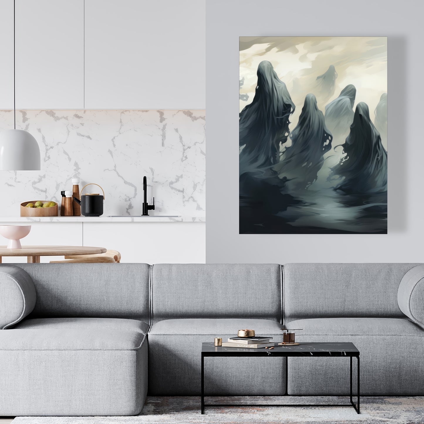 Cursed Lands - Black Canvas Art for Unique Home Decor