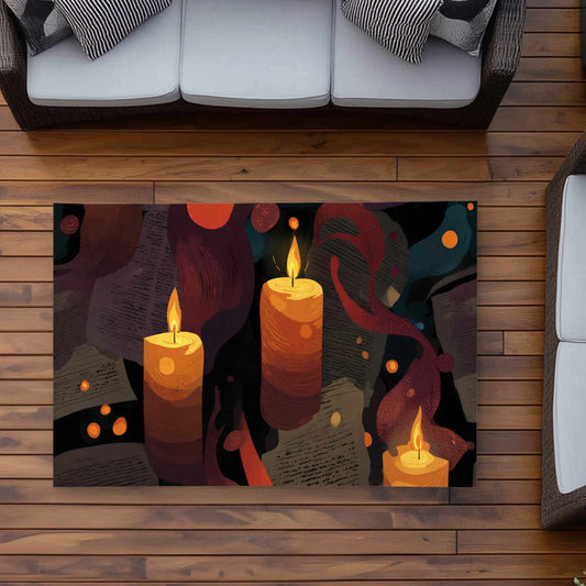 Tapis d'extérieur Whispers in Flame | Décoration d'intérieur élégante