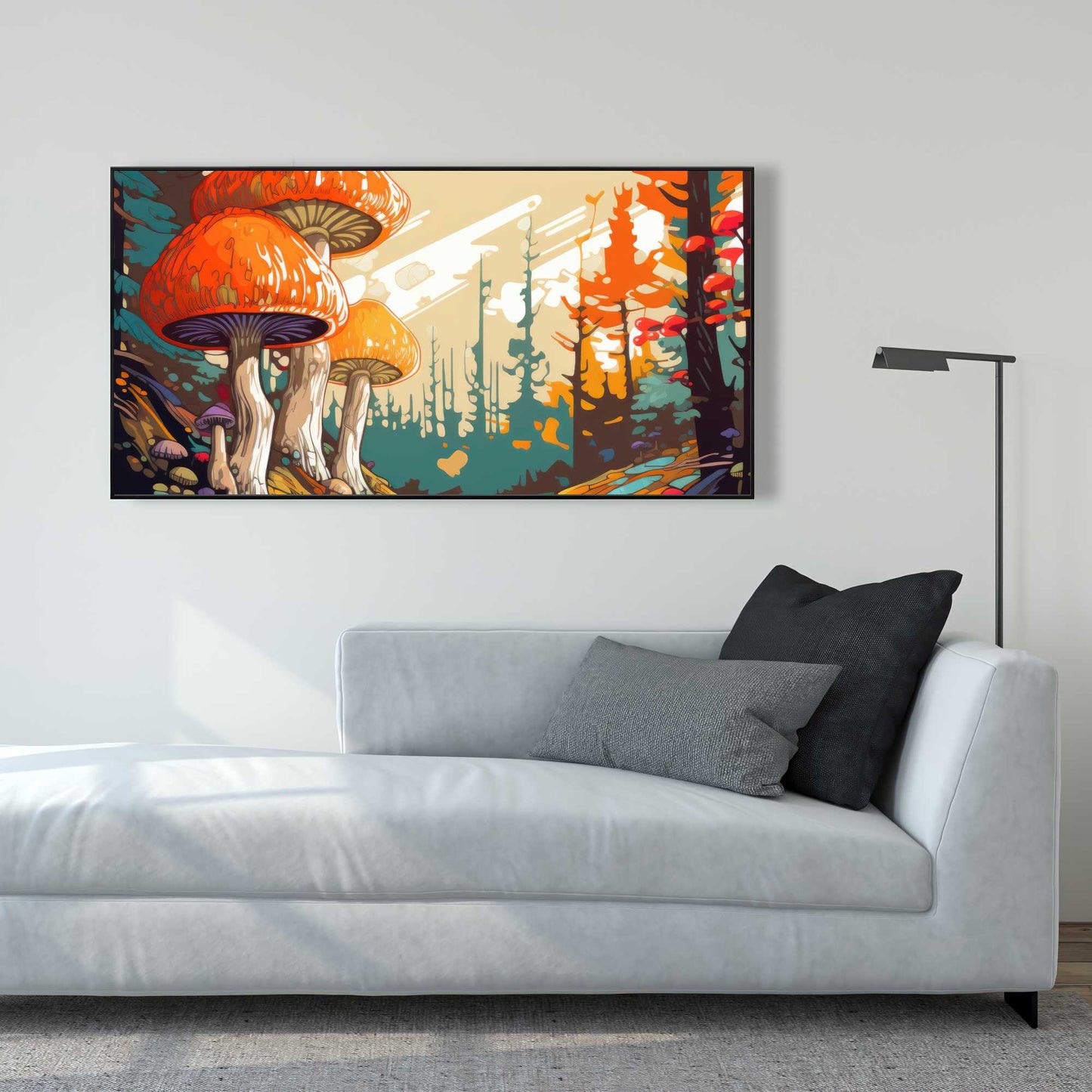 Wisdom Inbound - Orange Framed Canvas for Home Decor