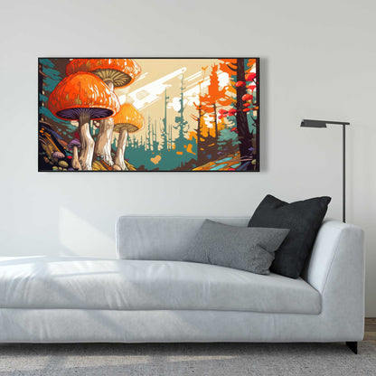 Wisdom Inbound - Orange Framed Canvas for Home Decor